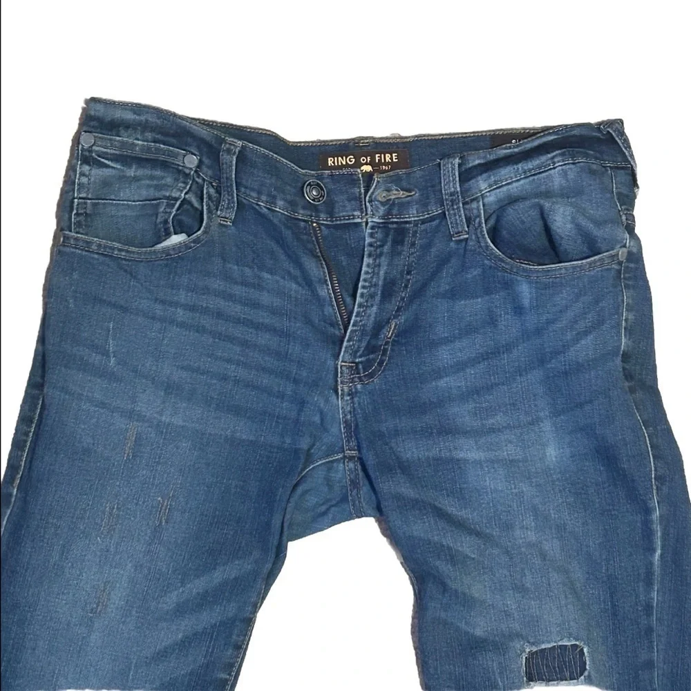 Women’s Ring of Fire Blue Skinny Jeans Fit Slim W 30 L 30 - Picture 2 of 8